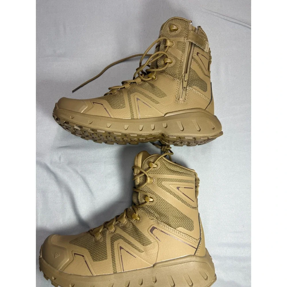 First Tactical V2 Side Zip Tactical Boots Coyote Brown Mens 9 Wide 165925-060